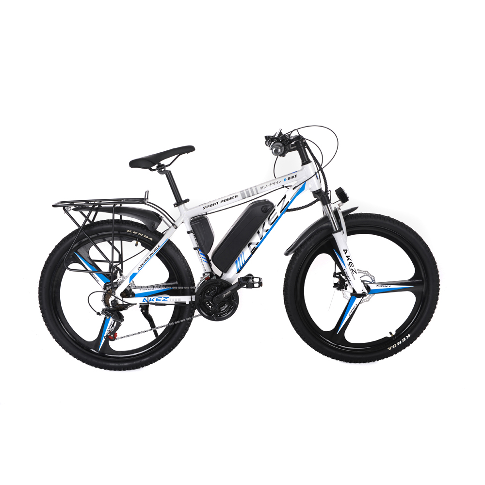 Električni bicikl sa dve baterije za dostavu